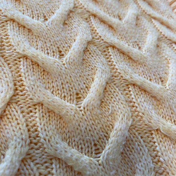 Zara Sweaters Zara Yellow Cable Knit Sweater Vest Poshmark